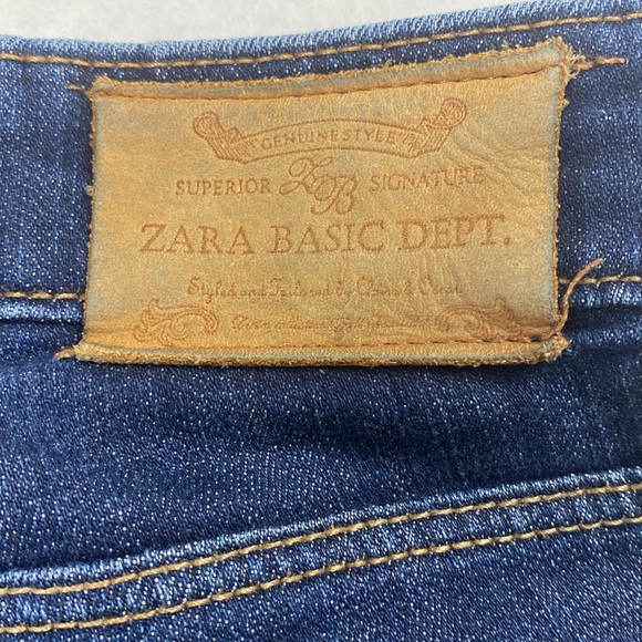 Women’s jeans Zara Basic brand denim size 28 straight leg skinny - Picture 3 of 5